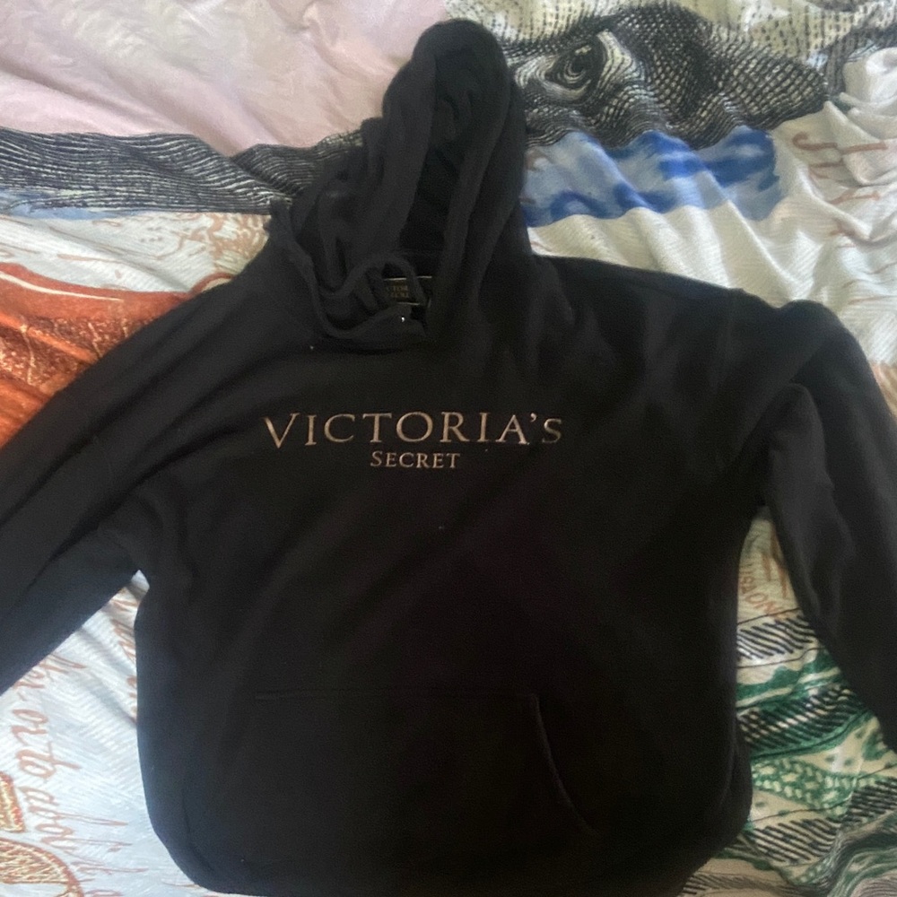 Victoria's Secret Black Pullover Hoodie